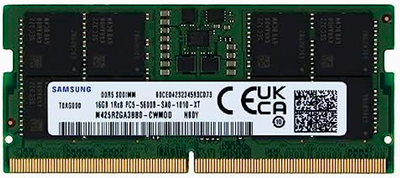 Оперативна пам'ять Samsung SODIMM DDR5-5600 16384MB PC5-44800 (M425R2GA3BB0-CWM)