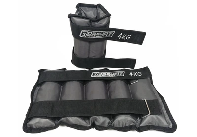 Утяжелители EasyFit 2 х 4 кг для ног и рук с металлом (EF-AWTМ-400)