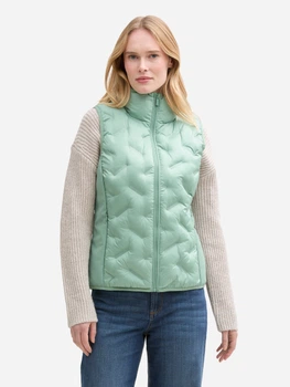 Теплий жилет жіночий Tom Tailor 1044394-22577 XL Зелений (4068127755803)