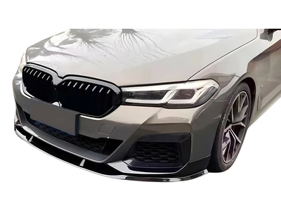 Губа під передній бампер для BMW 5 G30/G31 M-Performance 2020-2024, чорний глянець V1