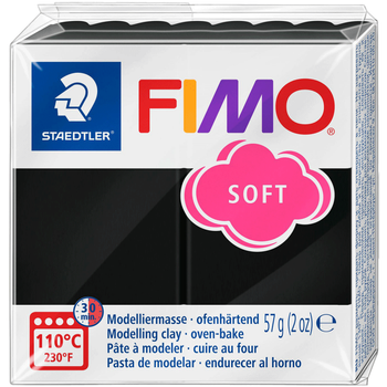 Полімерна глина Fimo Soft 57 р. чорний (8020-9)