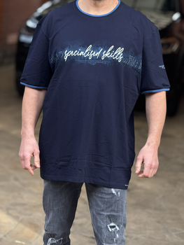 Футболка чоловіча Red Down великого розміру , 7XL,Синій