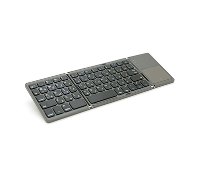 Клавиатура беспроводная раскладная Voltronic B033 64 клавиши тачпад Gray (B033)