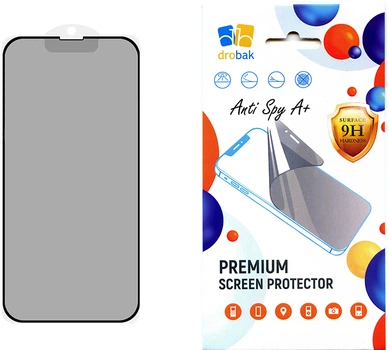 Защитное стекло для смартфона Apple iPhone 12 Pro Drobak конфиденциальное Black (242417)