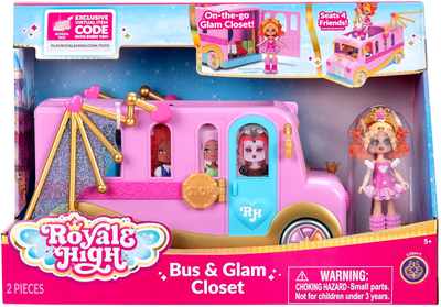 Zestaw zabawek Jazwares Royale High Bus & Glam Closet 305-0059 (191726733942)