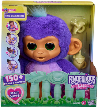 Zabawka interaktywna Fingerlings Care 'n' Cuddles Monkey Sunny 3191 (771171131915)