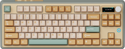Клавіатура бездротова Ajazz AK870 Jasmine Switch підсвітка, жовтий (AK870-JS-YWG) 305776