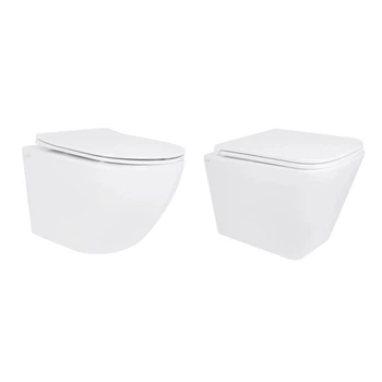Унитаз подвесной Jay Ultra Quiet и Tern Ultra Quiet комплект для ванной комнаты бесшумный смыв керамика сантехника (600839)
