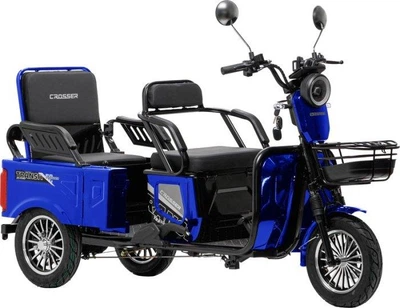 Електричний трицикл Crosser Transit TR-5 (1200W 72V/24Ah) - Синій