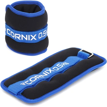 Обважнювачі-манжети Cornix для ніг та рук 2 x 0.5 кг Чорно-сині (XR-0172)