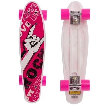 Пенни борд со светящимися колесами Best Board (F 979) доска 55см, колеса PU d 6см