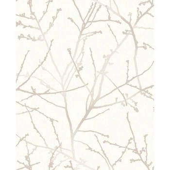 Виниловые обои на флизелиновой основе Graham & Brown Simplicity 33-271 Белый-Бежевый