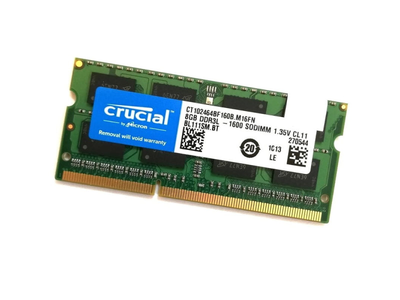 Модуль пам'яті Crucial 8 GB SO-DIMM DDR3L 1600 MHz (CT102464BF160B.M16FN)