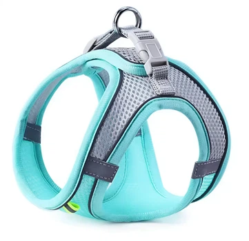 Шлея-жилет світловідбиваюча для кішок та собак Harness Vest XS Blue