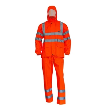 Костюм от дождя Sizam GLASGOW (XXL, красный) светоотражающий, куртка + штаны (25536)