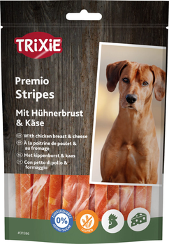 Лакомство для собак Trixie 31586 Premio Chicken Cheese Stripes сыр/курица 100 г (4011905315867)