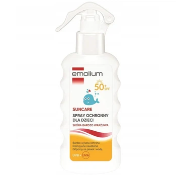 Емоліум Emolium SunCare SPF 50+ — мінеральний сонцезахисний спрей для дітей і дорослих, 175 мл