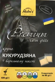 Крупа кукурудзяна HOLM'S light food у варильному пакеті 400 г ( 5 пакетиків х 80 г )