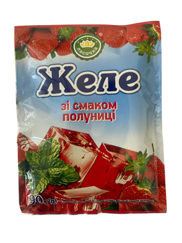 Желе со вкусом клубники Ласочка 90 г
