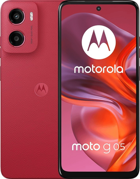 Мобільний телефон Motorola Moto G05 4/64GB Plum Red (PB6L0005SE)
