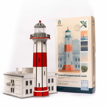Дерев'яний конструктор Lighthouse Нижній Бердянський маяк (Україна), 110 деталей