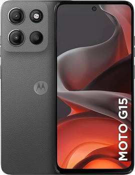 Мобільний телефон Motorola Moto G15 4/128GB Gravity Grey (PB6E0003SE)