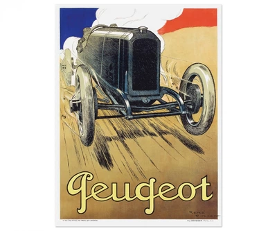 Постер CP Peugeot 1919, Автомобілі 63х84 см (139)