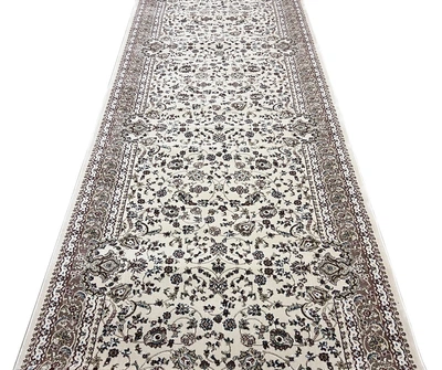 Классическая ковровая дорожка с иранским дизайном Iranian Star шириной 1 м. кремовая cream 3419H (цена за 1 пог. м.)