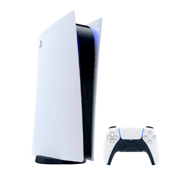 Набор Консоль Sony PlayStation 5 Digital Edition 825GB White Б/У + Геймпад Беспроводной DualSense + Подставка Black