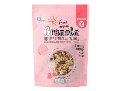 Гранола GOOD MORNING, GRANOLA 255г з журавлиною