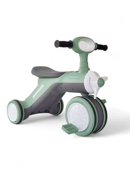 Детский велосипед беговел с пропеллером SP-Sport Airplane 9588 Green-Grey
