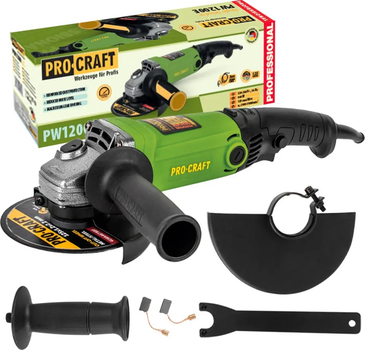 Углошлифовальная машина ProCraft PW1200E 125 мм (012003Procraft)