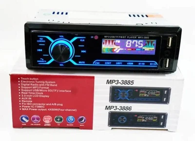Автомобильная магнитола MP3 3885 ISO 1DIN с Bluetooth и пультом ДУ 3366