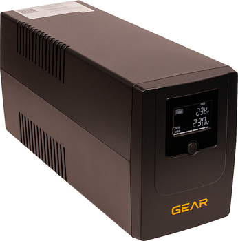 ДБЖ Gear 1500VA LCD Plastic RJ45+USB (GU-1500PLCD)