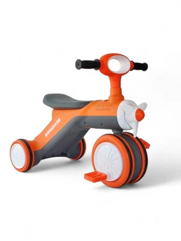 Детский велосипед беговел с пропеллером SP-Sport Airplane 9588 Orange-Grey