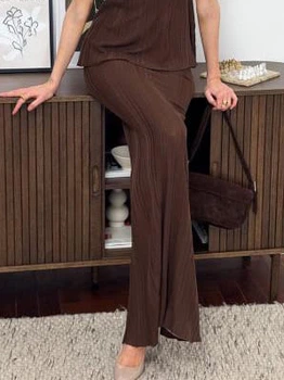 Юбка длинная осенняя женская ARTKNIT Loren 39588 L Шоколадная (4823093471252)