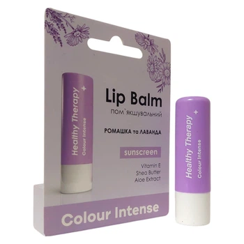Гигиенический бальзам для губ Ромашка и Лаванда смягчающий Colour Intense