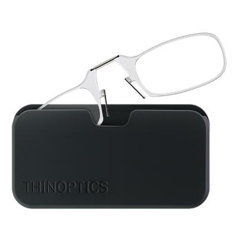 Очки Thinoptics +1.50, прозрачные + Чехол универсальный черный (1.5CBUP)