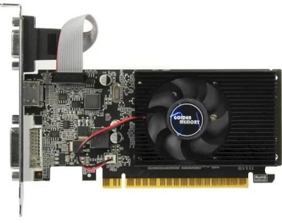 Видеокарта GeForce GT610, Golden Memory, 2Gb GDDR3, 64-bit, VGA/DVI/HDMI, 810/1333 MHz, Low Profile (GT610D32G64BIT)