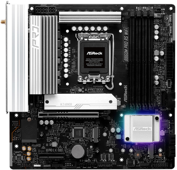 Материнская плата ASRock B860 Pro RS WiFi (s1851, Intel B860m, PCI-Ex16) (90-MXBRQ0-A0UAYZ)