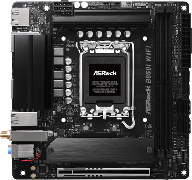 Материнская плата ASRock B860I WiFi (LGA1851, B860, PCI-Ex16) (90-MXBQQ0-A0UAYZ)