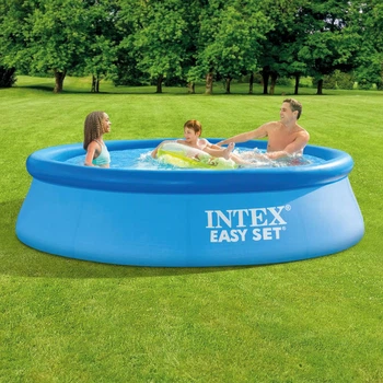 Надувний басейн Intex Easy Set 28120NP 305x76 см, 3853 л, круглий, синій, 3-шаровий ПВХ