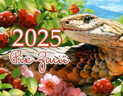 Календар кишеньковий Рік Змії 2025 рік 70х100мм 2922600804179