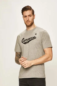 Футболка Converse Center Front Logo Tee Color: Vintage Grey Heather (10018235-A04) XL