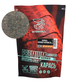 Підгодовування рибальське Interkrill Преміум Карась - Кориця - Карамель 1кг.,NFS-018B