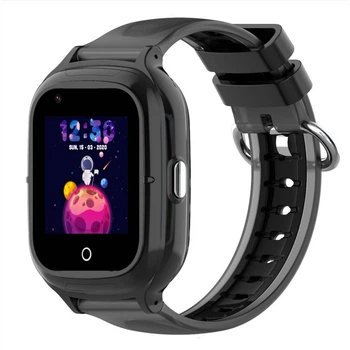 Детские умные смарт-часы Wonlex KT23 с камерой WI-FI GPS SIM-карта видеозвонок Black (17768)