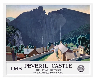Постер CP Замок Певеріл 1924, Англія 86х70 см (392)