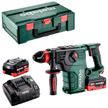 Аккумуляторный перфоратор Metabo KH 18 LTX BL 35 Q с 2 акб LiHD 18V 5.5Ah и з/у ASC 145 AIR Cooled в MetaBox 185 XL (600813660)