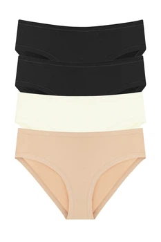 Трусики слип, 4 штуки Anabel Arto 7(3XL) Черный, черный, шампань, бежевый - 01/01/03/04 (73414)