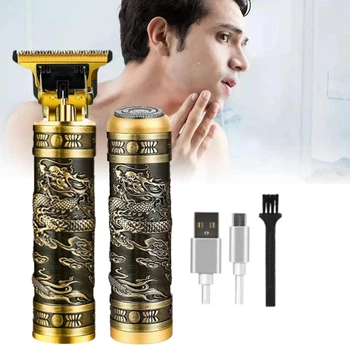 Мужской аккумуляторный набор Shaver 2в1 для стрижки волос и бороды, беспроводная электробритва-шейвер и триммер для стрижки с насадками XL-692.